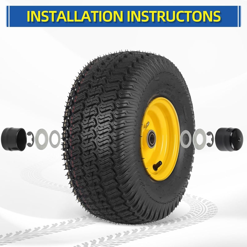 GICOOL Lawnmower Wheel Hardware Kit, Compatible with Husqvarna Craftsman AYP Poulan Huskee Jonsered 532188967 532121749 812000029 121748X 121749X 583512801 532436874 12000029 - Image 3